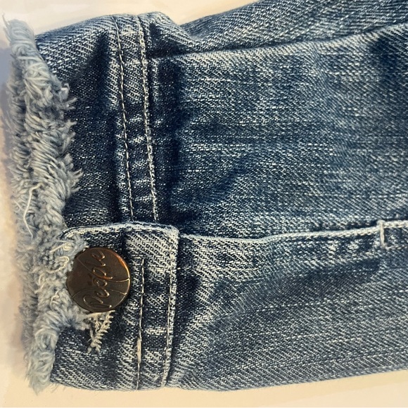 Free People People Denim Collection Distressed Denim Jacket - Picture 8 of 8